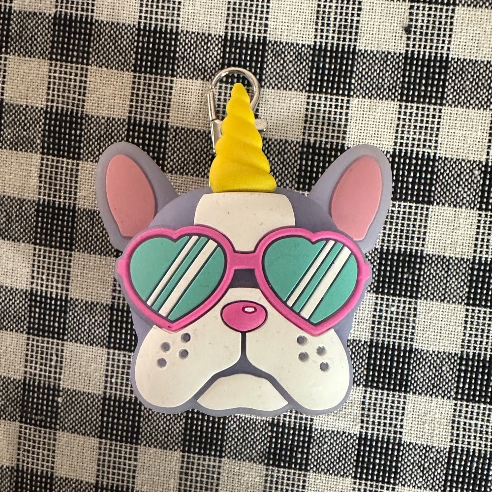 Dog hand sanitizer holder Keychain